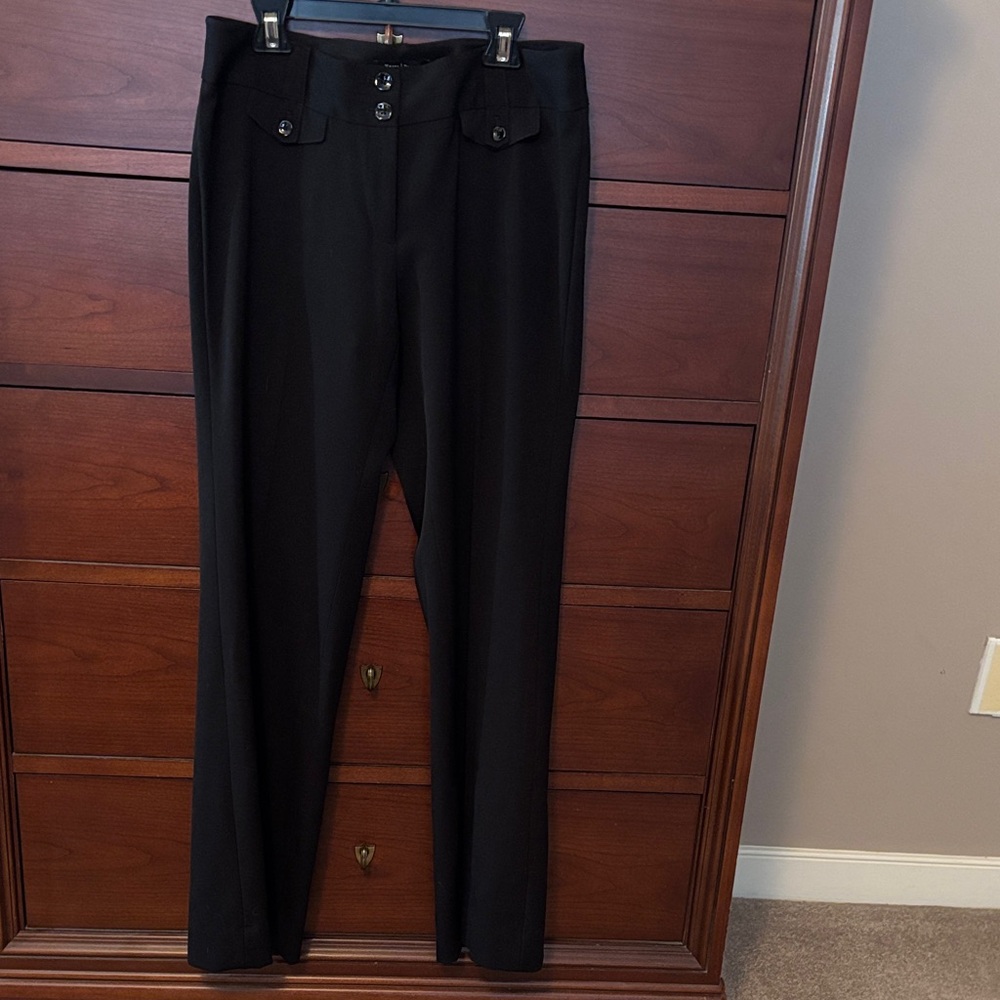 White House Black Market Black Flare Pants